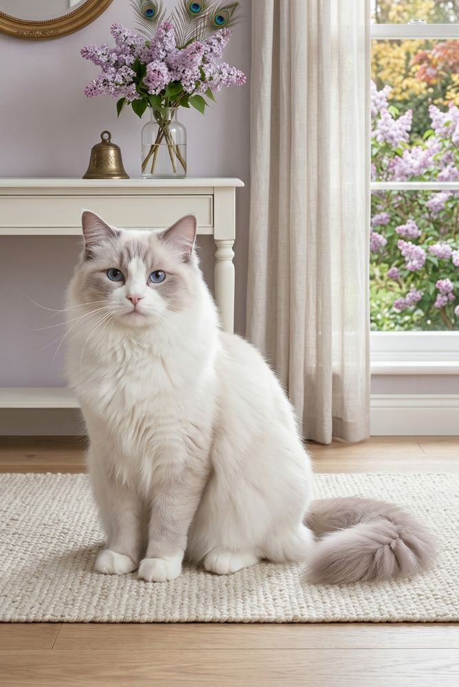 chat ragdoll couleur lilac point