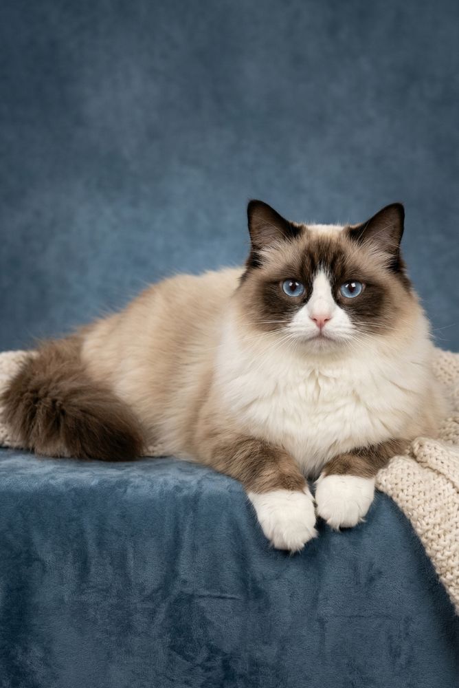 chat ragdoll couleur seal point
